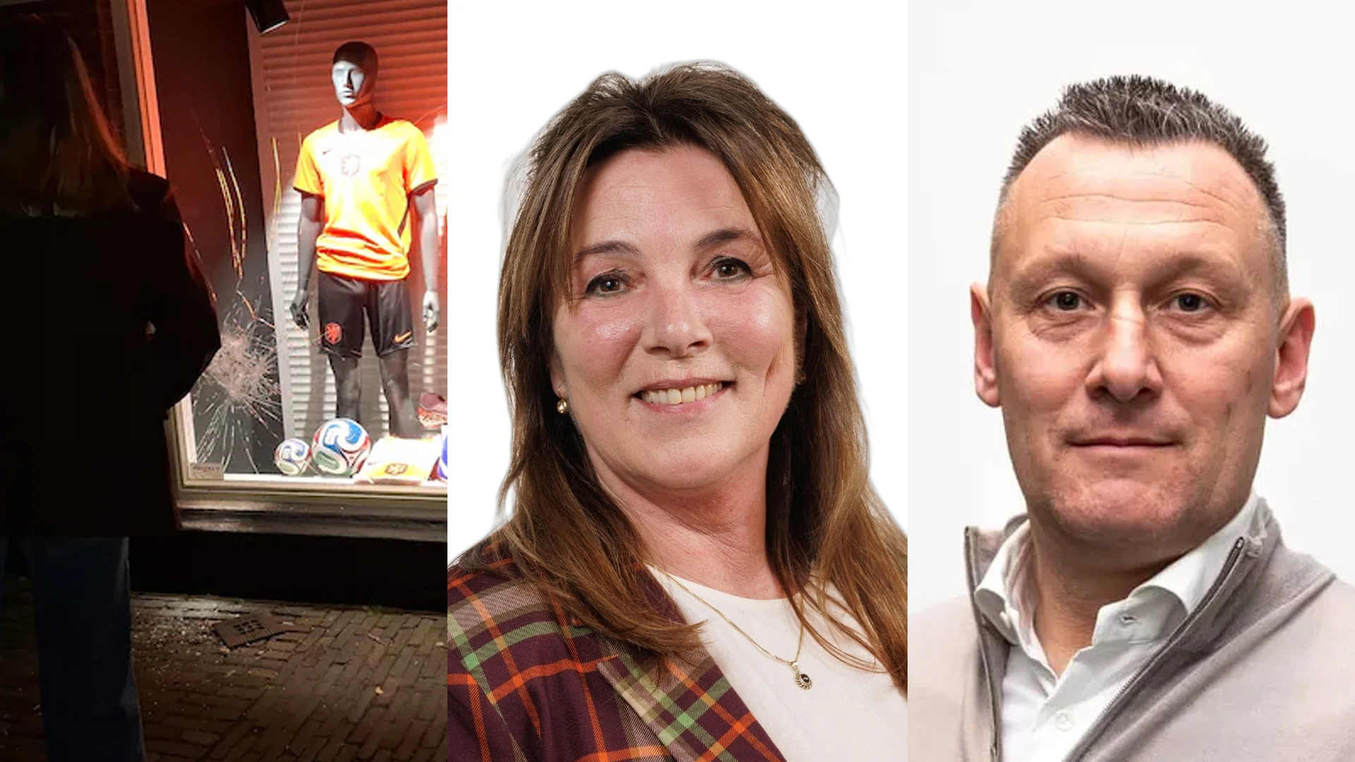 Vandalist in Oisterwijk gooit ruiten van sportwinkel in, twee FVD-raadsleden houden hem staande