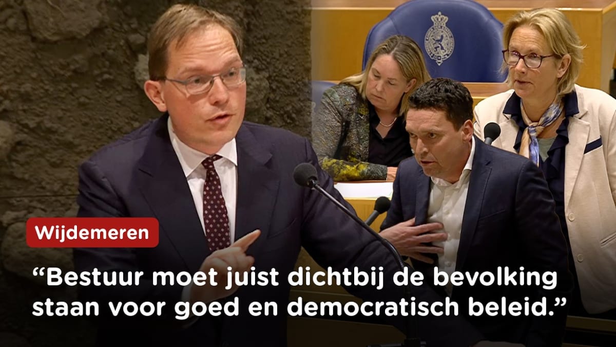 Van Houwelingen mag níéts over Loosdrecht zeggen in debat over fusie Wijdemeren - Hilversum