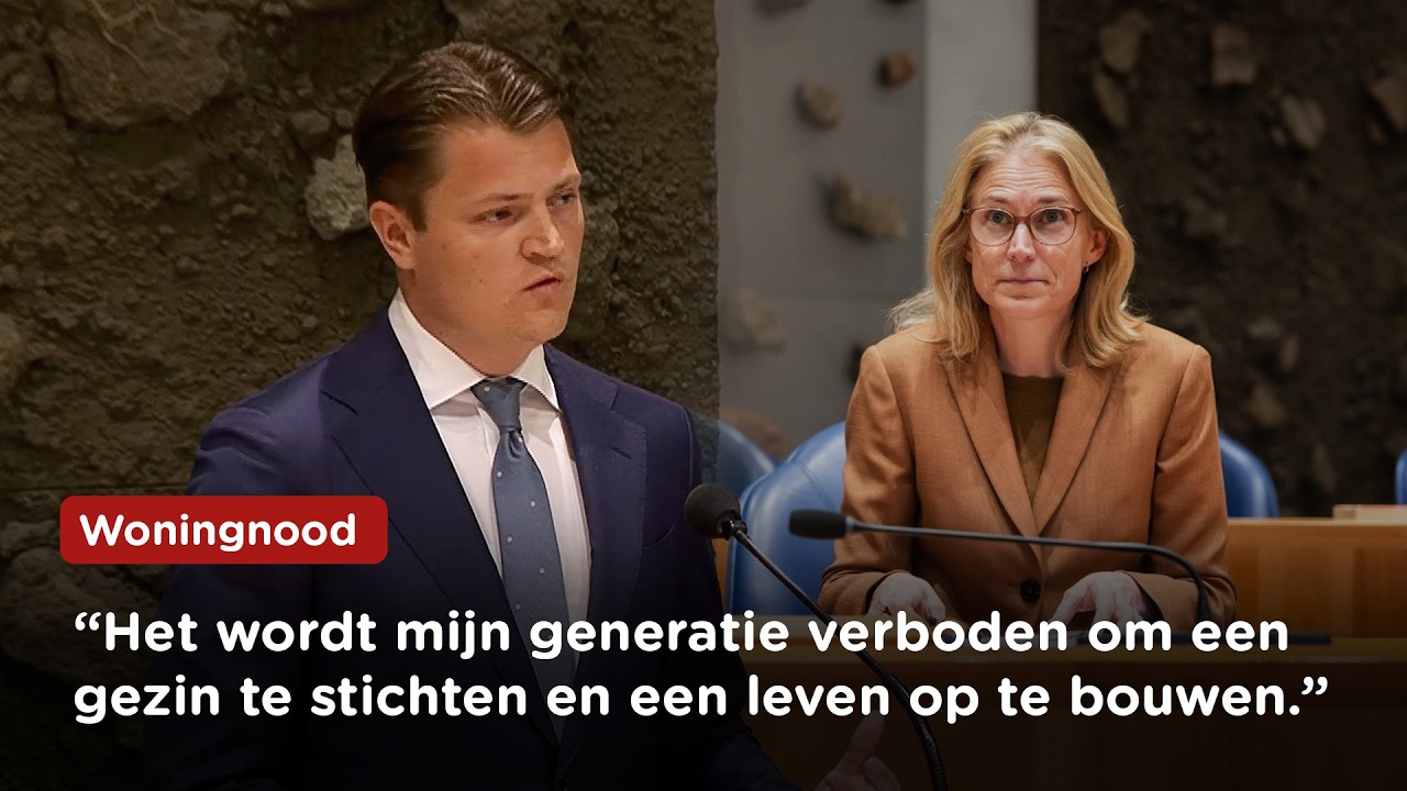 "Dit kabinet bouwt woningen voor migranten die hier nog niet eens zijn" Schenk (FVD) in maidenspeech