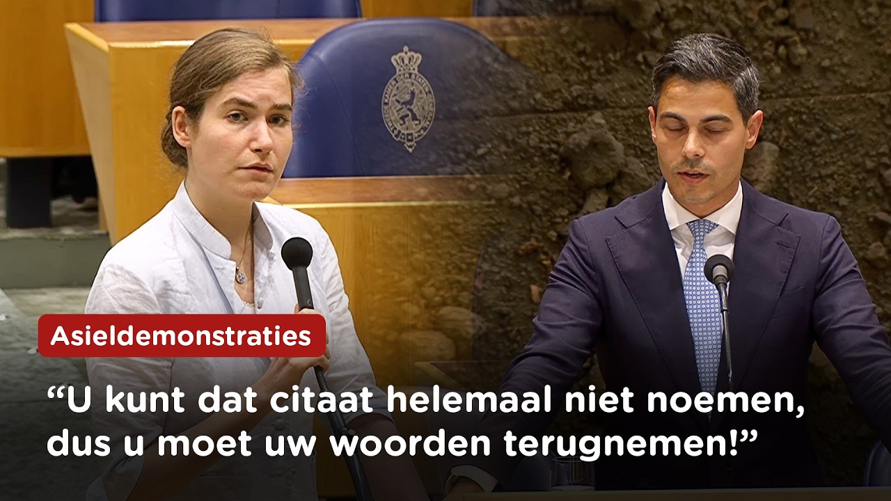 Liegt Jetten over woorden van Lidewij de Vos? Bekijk het debat over asiel en demonstraties!