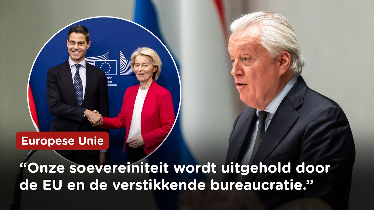 Kabinet wil vetorecht in Brussel afschaffen? Ralf Dekker (FVD) in EU-debat