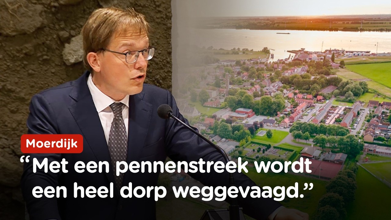 Wat wordt de toekomst voor Moerdijkers? Van Houwelingen (FVD) wil duidelijkheid!