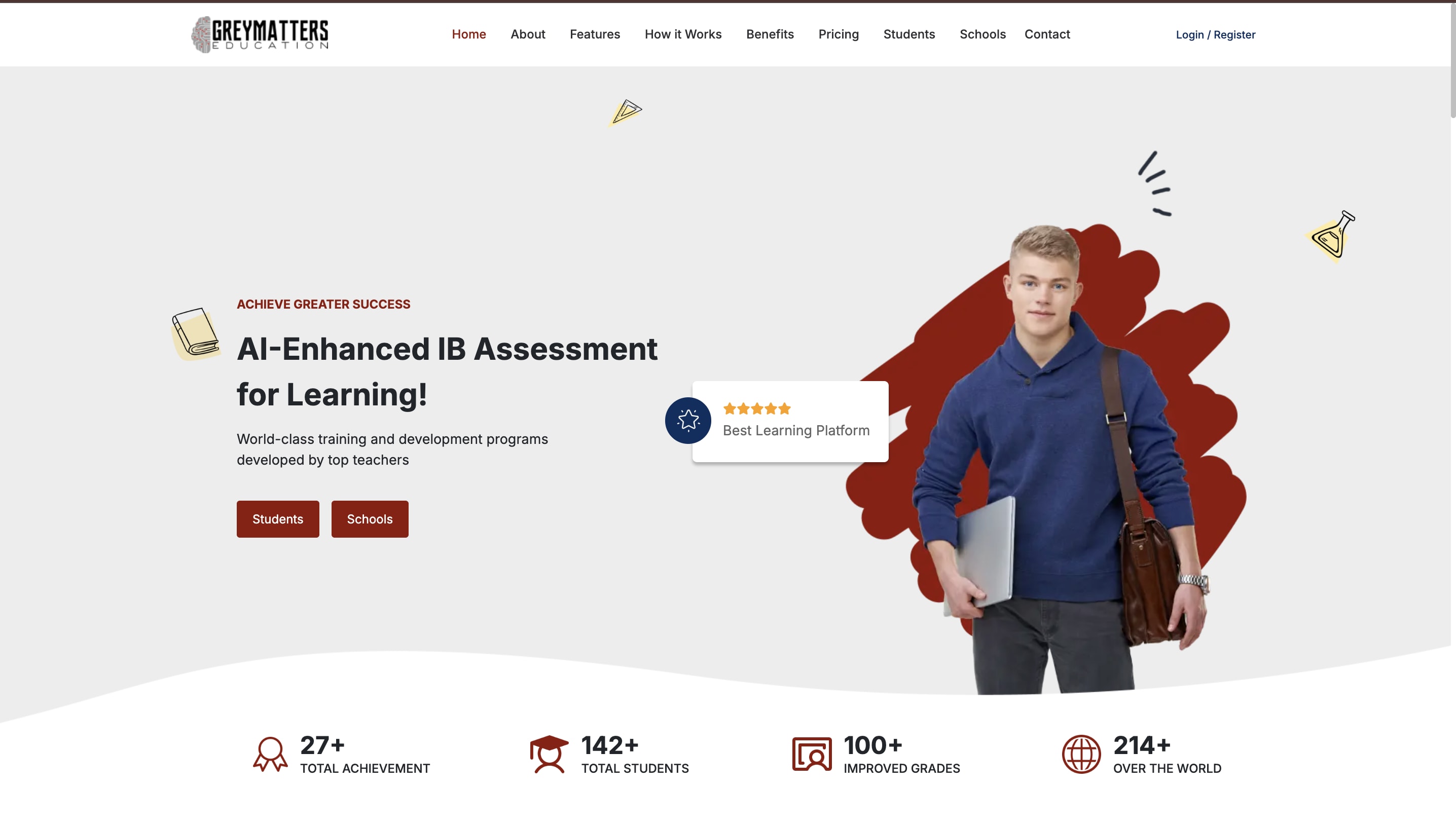 The GreyMatters learning platform course interface.