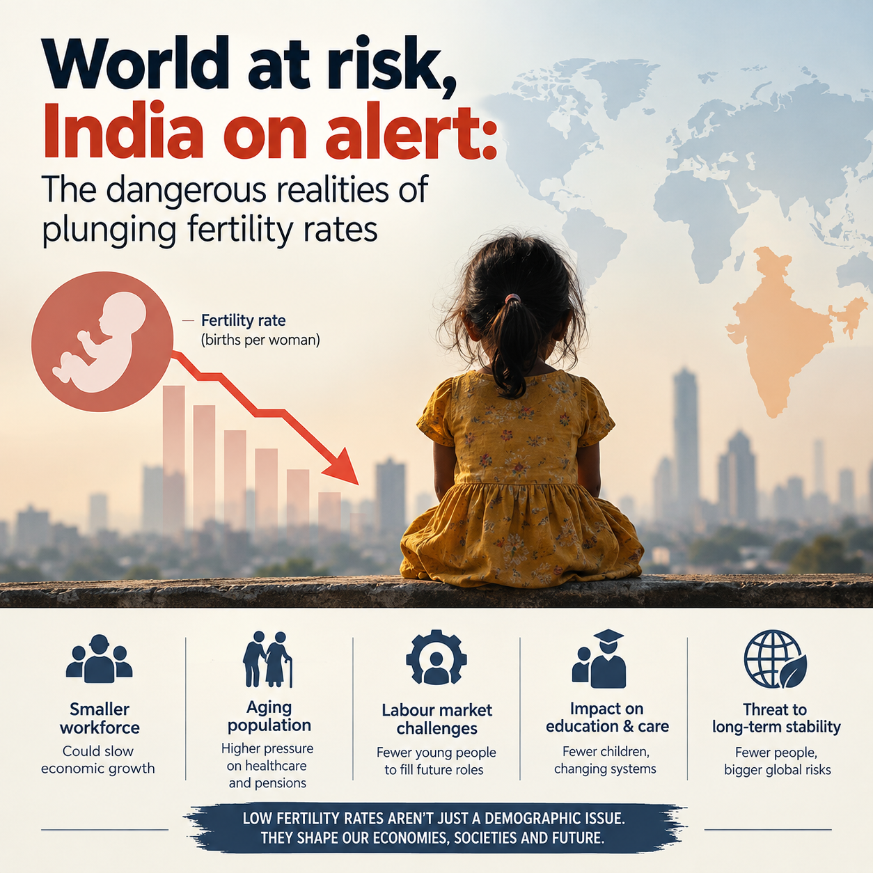 World at risk, India on alert: The dangerous realities of plunging fertility rates