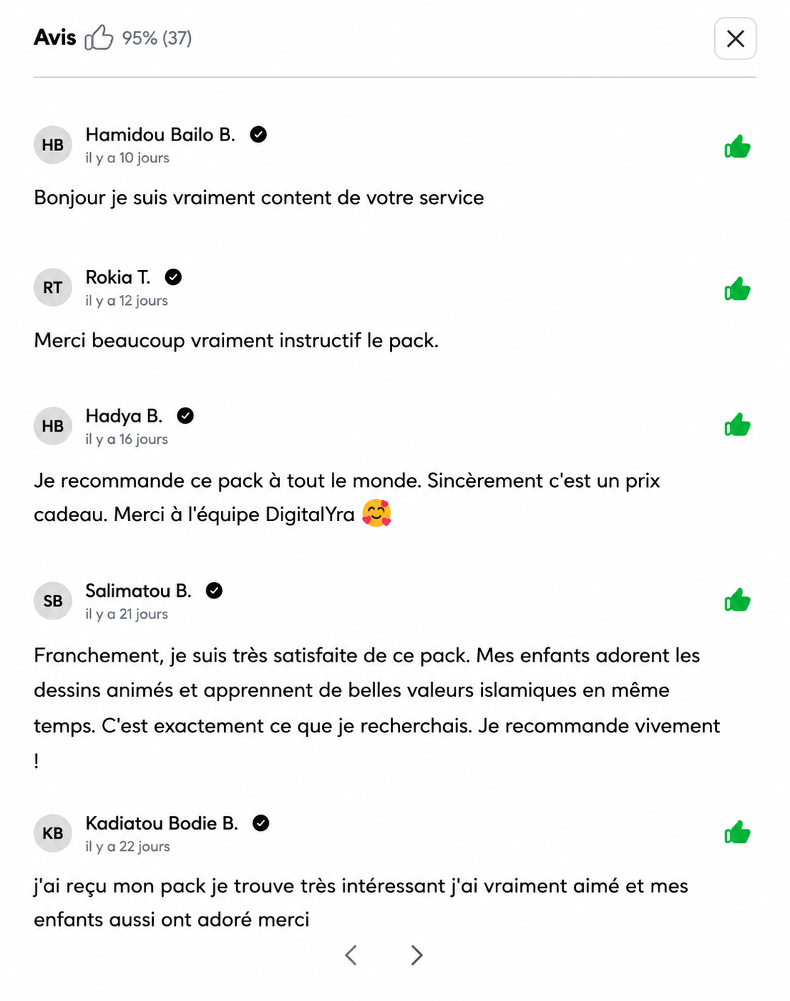 Avis client 4