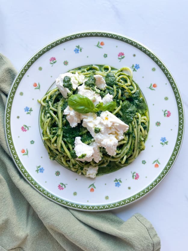 Super Green Spaghetti by Jamie Oliver | Food with Karakter - by Ioana