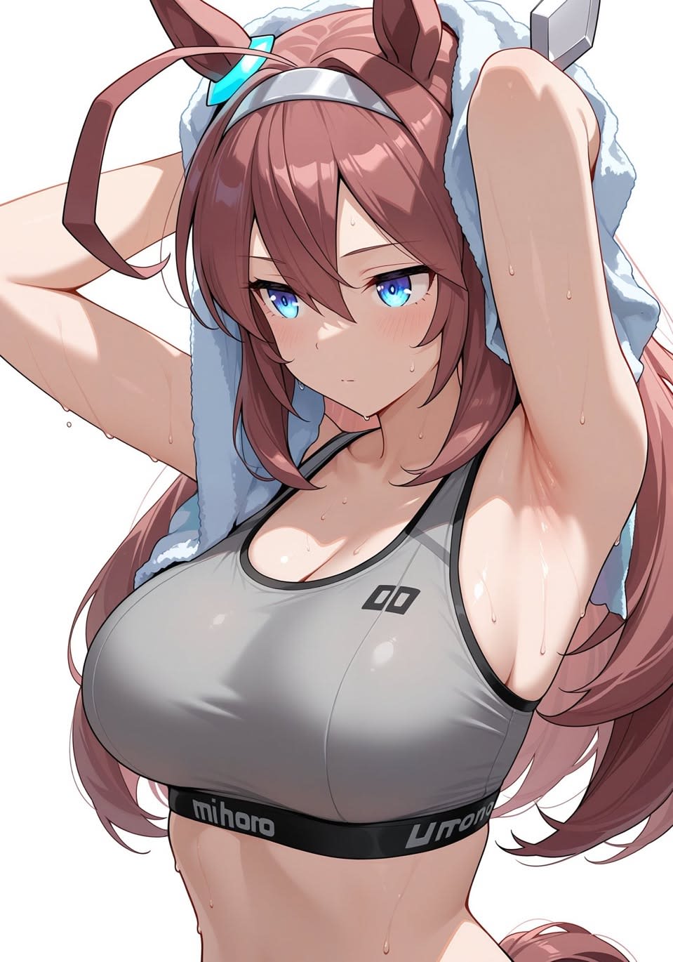 Sporty horse girl
