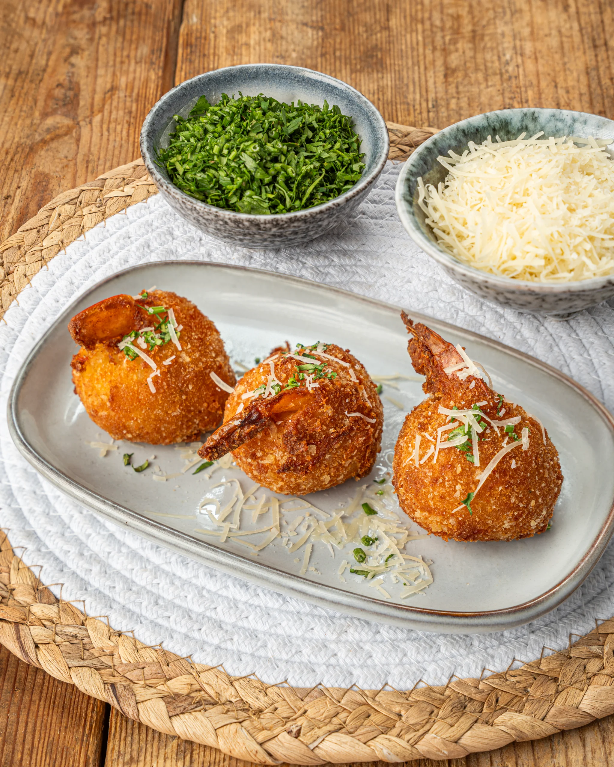 Shrimp Arancini Balls
