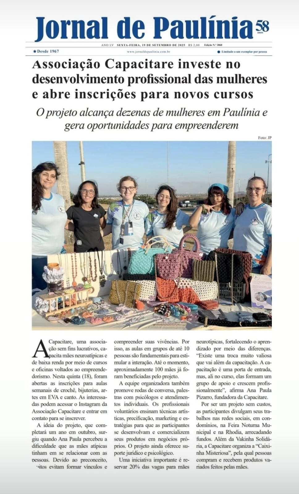 Capacitare na Mídia - Jornal de Paulínia
