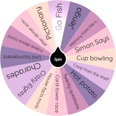 Family Game Wheel for Home Activity