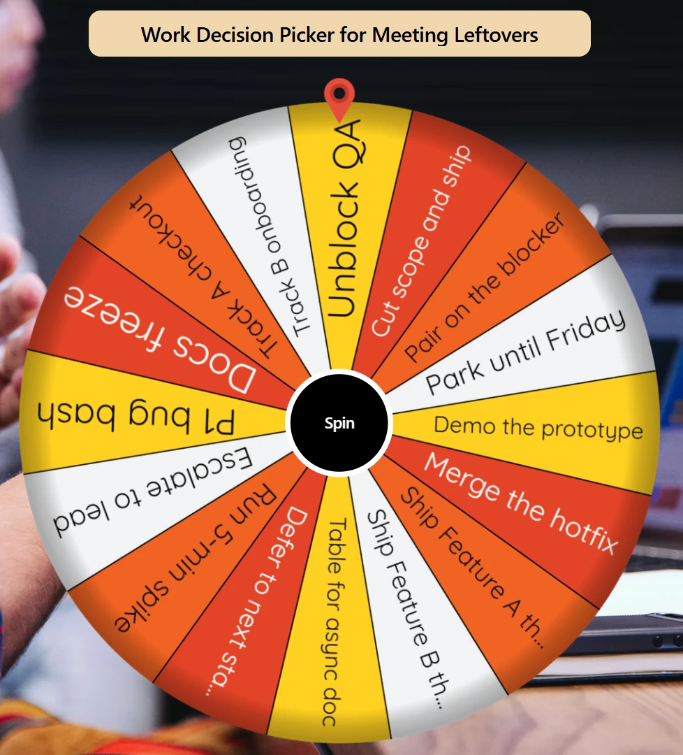 Work Decision Picker