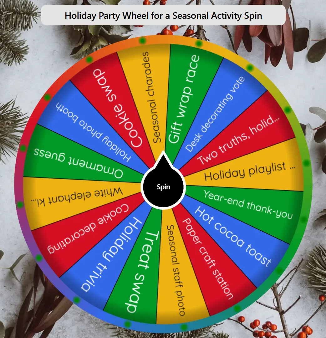 Holiday Party Wheel
