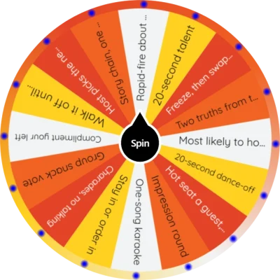 Party Wheel for House Party Hosts
