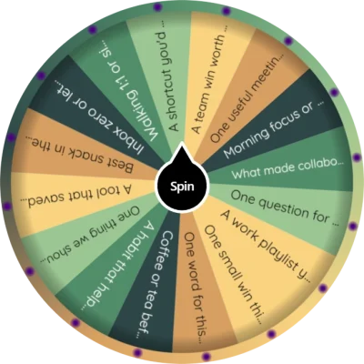 Office Icebreaker Wheel