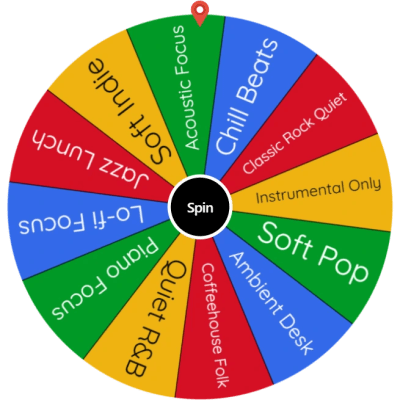 Team Playlist Wheel for Office Mood
