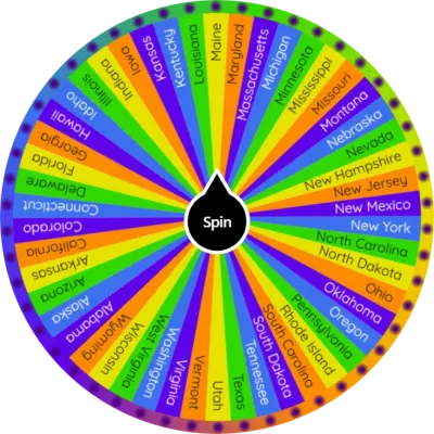 Random US State Generator Wheel