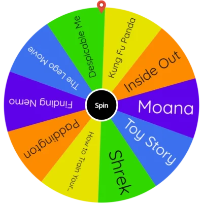 Movie Night Wheel: Family Film Pick