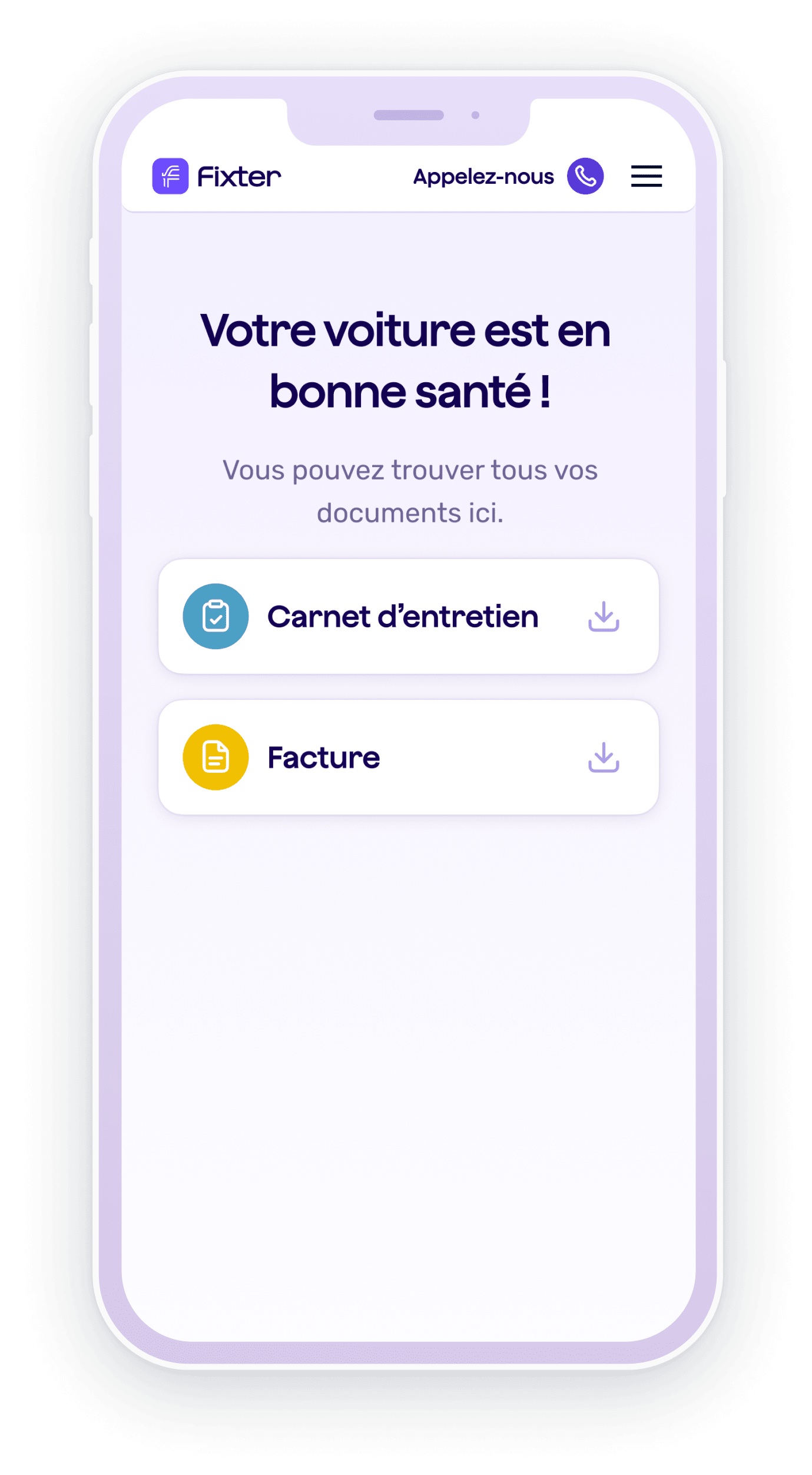 On ramène votre voiture