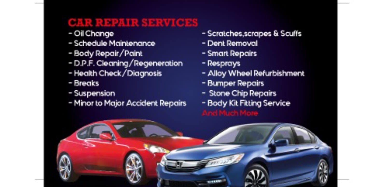 D&G Auto . Mechanic, Car Bodyshop accident repair. image
