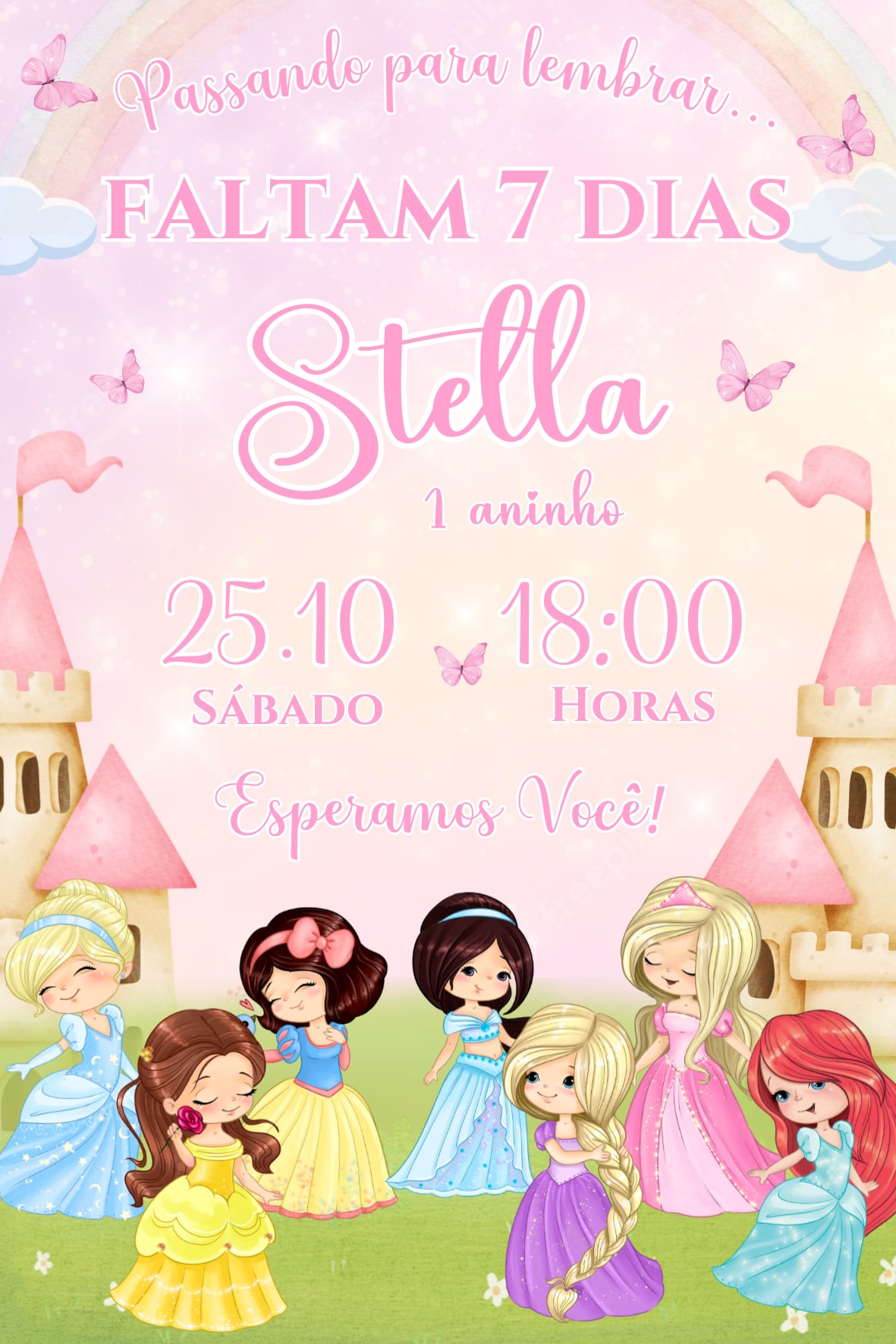 Lembrete - Princesas Cute — imagem principal