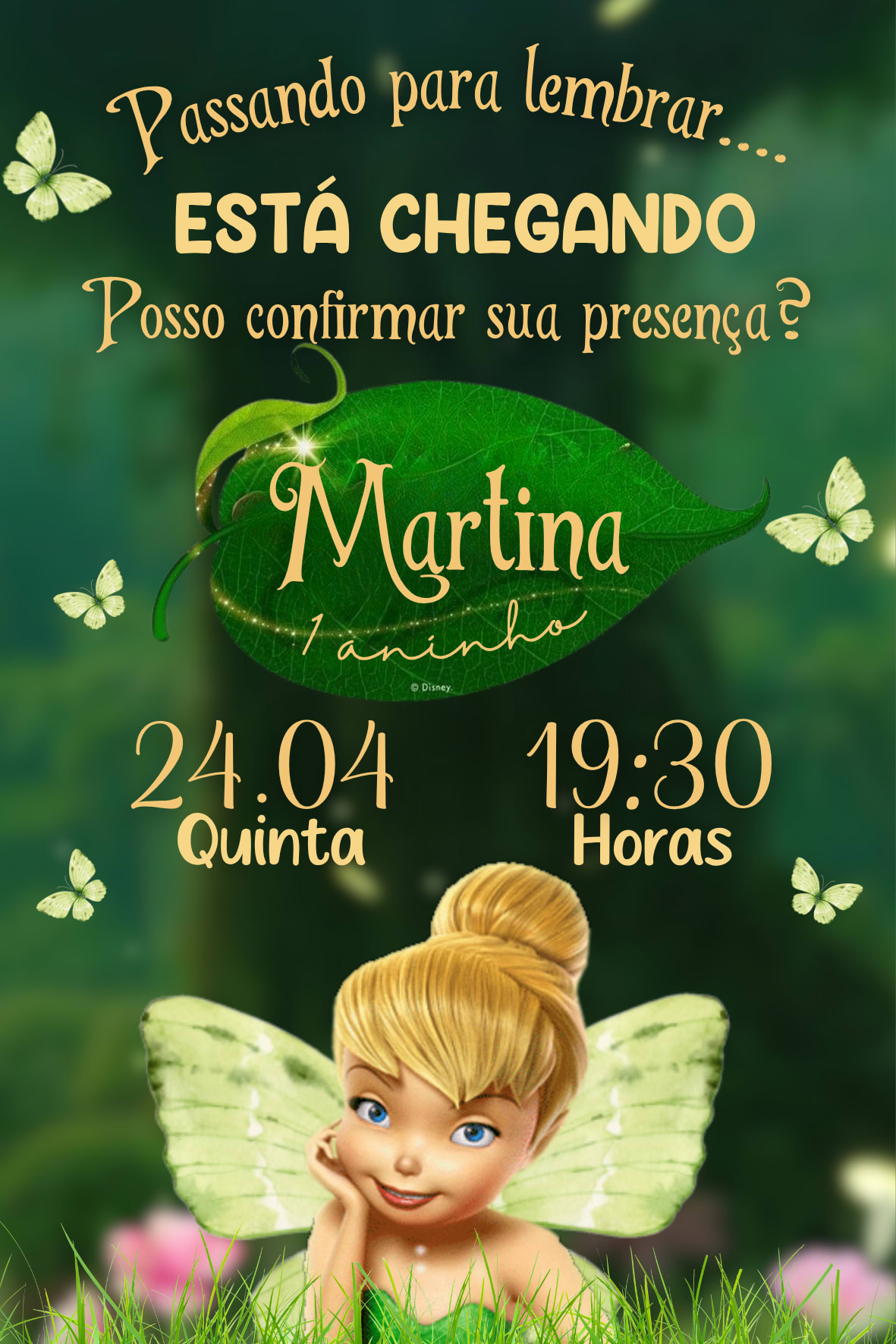 Lembrete - Tinker Bell — imagem principal