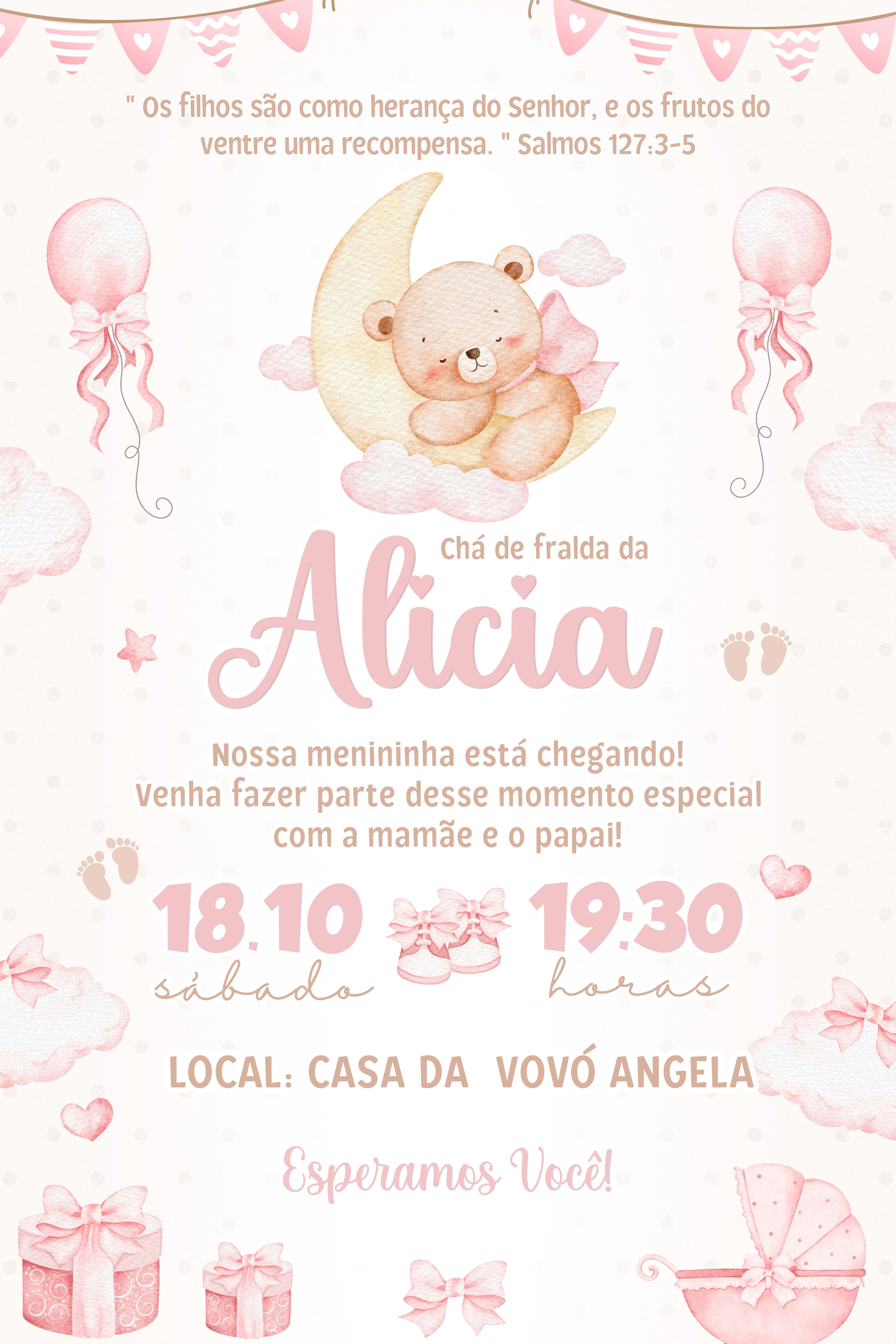 Convite Tradicional - Chá de bebê 1  — imagem principal
