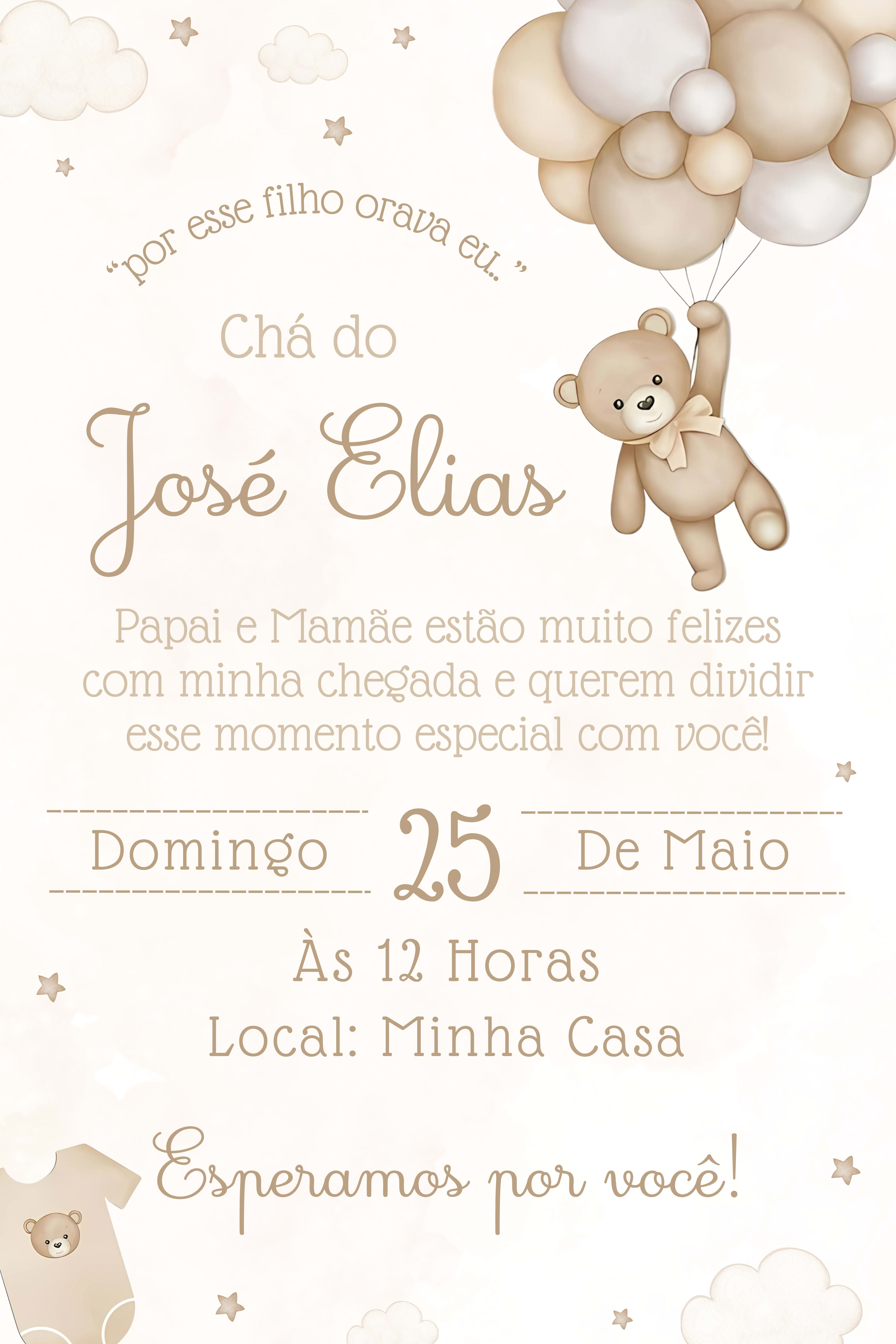 Convite Tradicional - Chá de bebê 5 — imagem principal