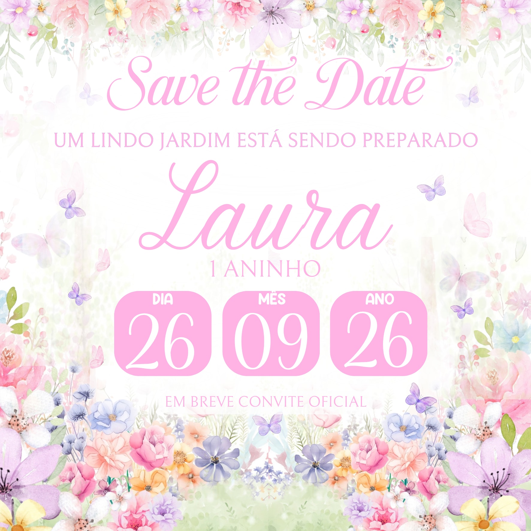 Save the date - Jardim 2 — imagem principal