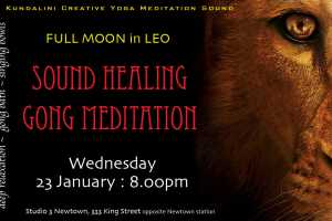 Super Full Moon Sound Healing Meditation : Studio3 Newtown : Wednesday 23 January 8.00pm