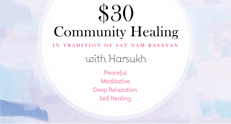 $ 30 Private sessions of Community Healing