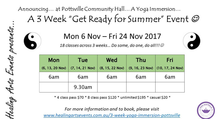 Pottsville "Get Ready for Summer" Yoga Immersion