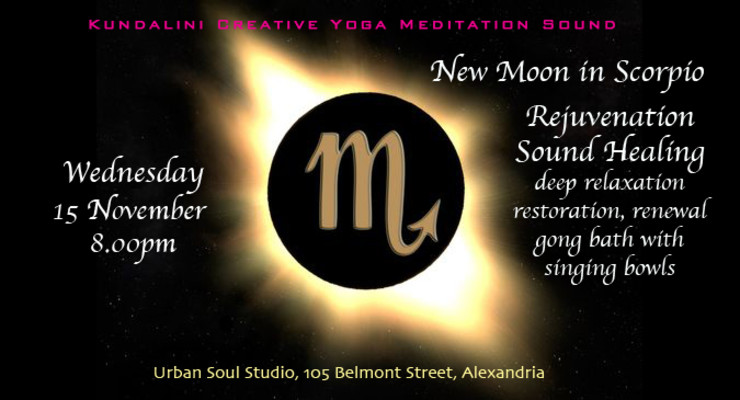 Sound Healing Meditation : New Moon in Scorpio : Alexandria 