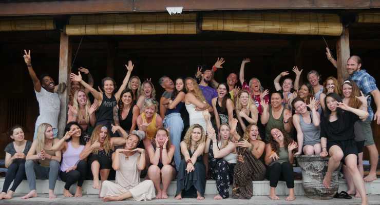 Yoga training on the Beach!