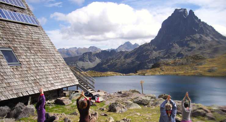 French Pyrenees Yoga Hike Restore Retreat with Jessie Chapman & facilitators