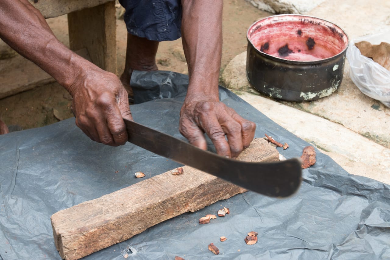 Preparação de cascas