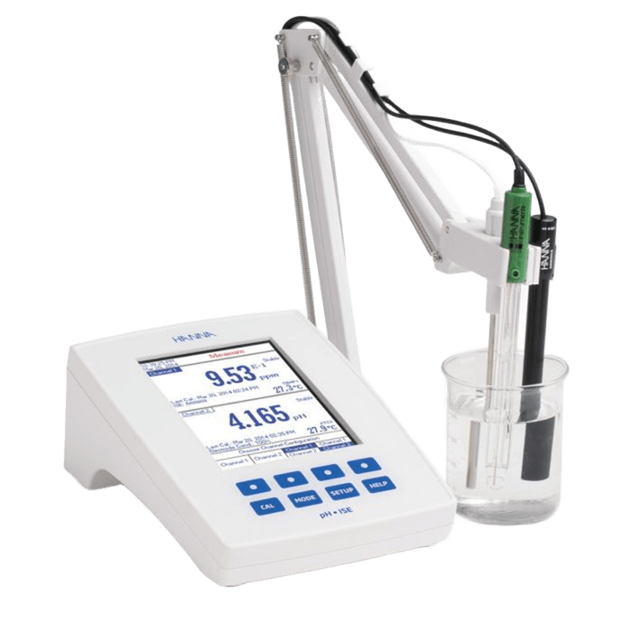 HI5222 Benchtop Fluoride Ion Meter (ISE Dual Channel)