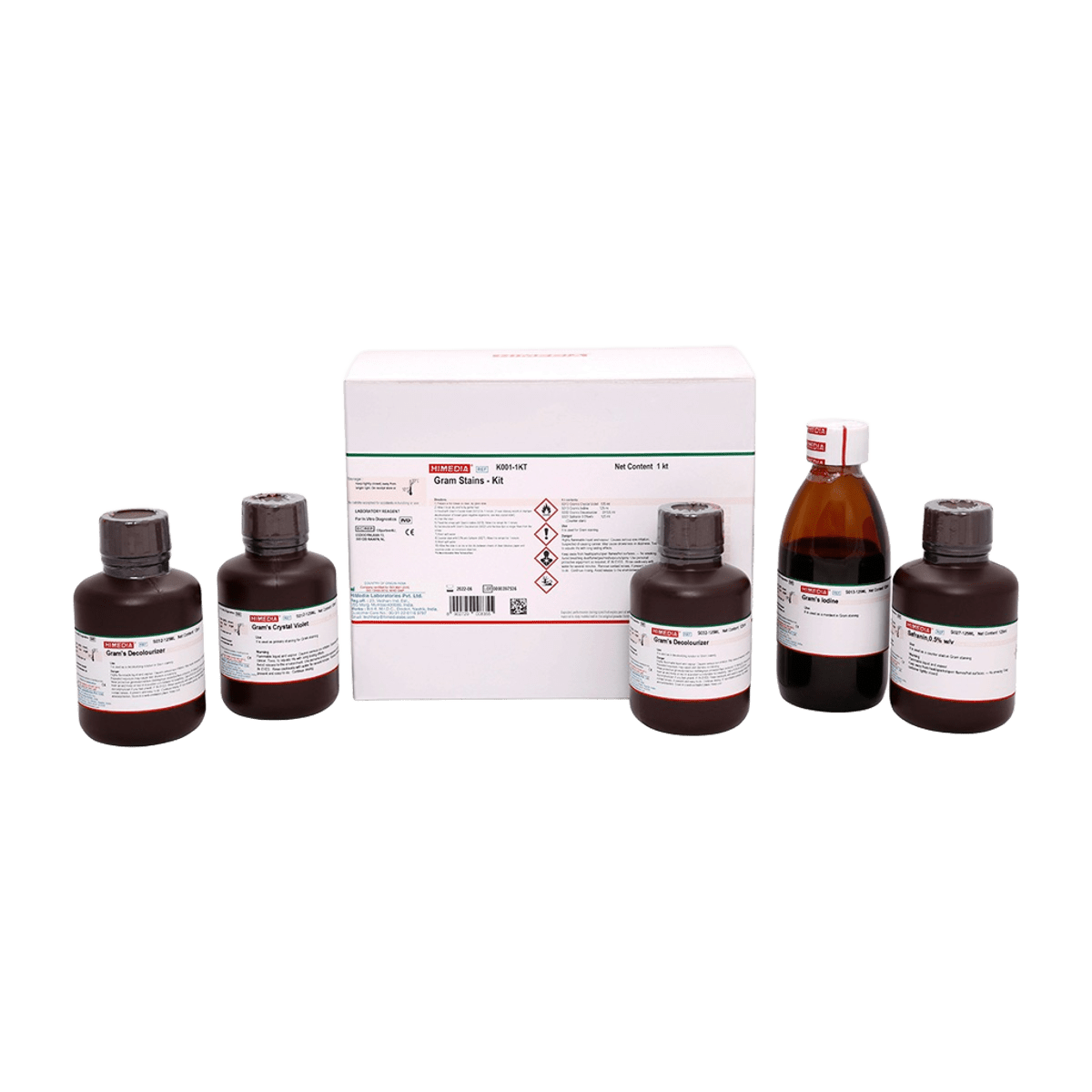 Gram Stains - Kit (contains S012, S032, S013 and S027 or S038)