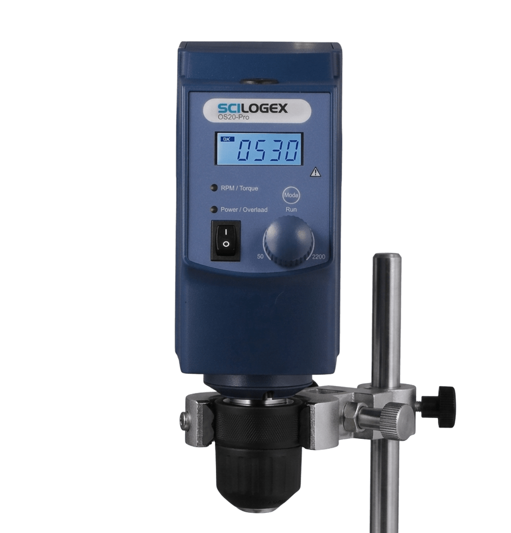 SCI20-Pro (20L) LCD Digital Overhead Stirrer 50-2200rpm, timer 1min to 99h 59min