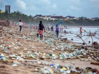 Plastic Polution on Kuta Beach Bali The Big Bang