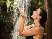 Showering in nature