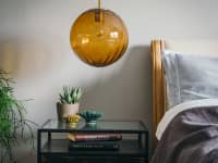 Atkin and Thyme Jule Pendant Light Amber and Gold 149