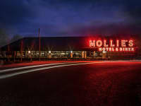 The American Dream Mollies Motel and Diner Red Sign 