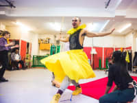 Seann Miley Moore in rehearsals for In The Willows  Photo by Andrew Ab Photography 