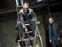 Review Tamburlaine King on throne