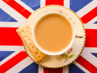 Patriotic Cup of Tea and Short Bread British