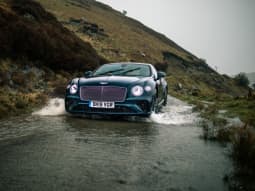 Run Out of Fathers Day Gift Ideas Bentley Driving Through Water