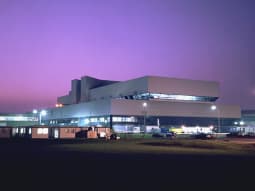 UK Atomic Energy Authority JET exterior night