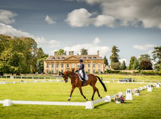 Dressage in front of Cornbury House cu4uea