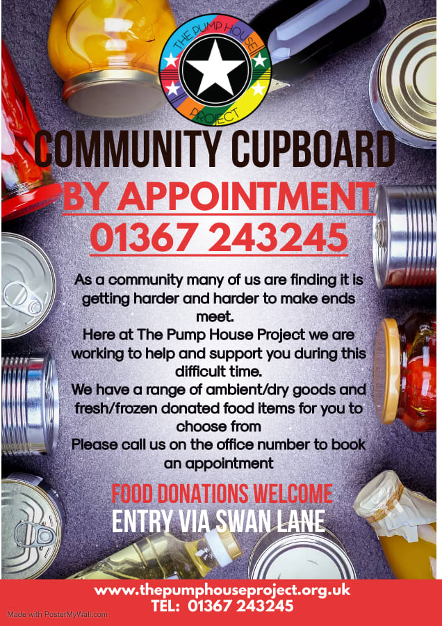 Community Cupboard Opening Times and Info v6uooo