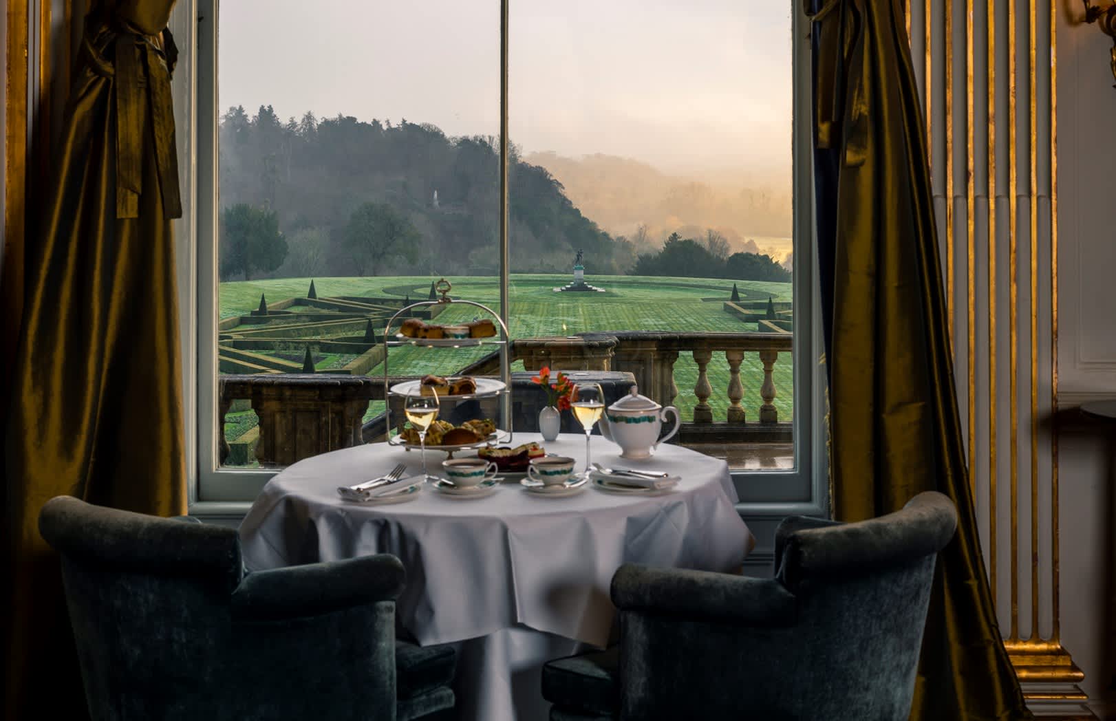 Afternoon Tea at Cliveden House Window